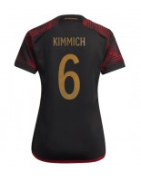 Německo Joshua Kimmich #6 Venkovní Dres pro Dámské MS 2022 Krátký Rukáv